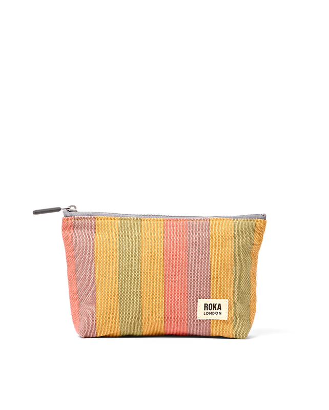 Maida Vale Pouch in Faded Multi Stripe