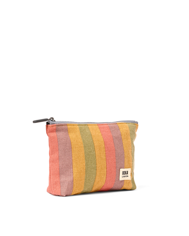 Maida Vale Pouch in Faded Multi Stripe