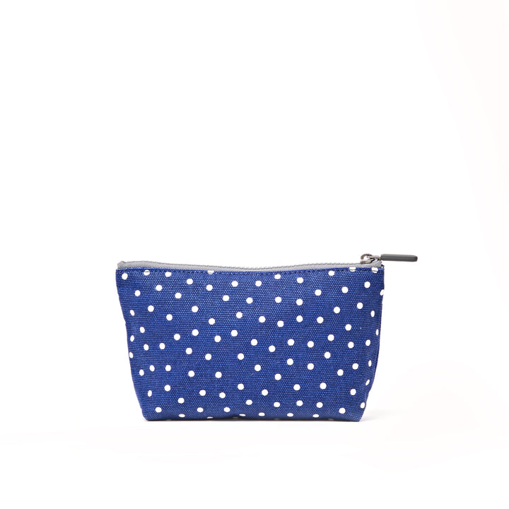 Maida Vale Pouch in Navy Polka