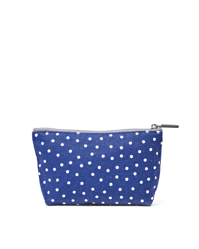 Maida Vale Pouch in Navy Polka