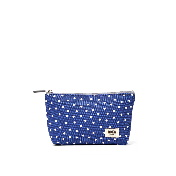 Maida Vale Pouch in Navy Polka