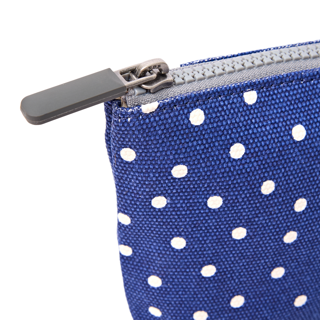 Maida Vale Pouch in Navy Polka