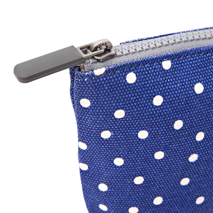 Maida Vale Pouch in Navy Polka