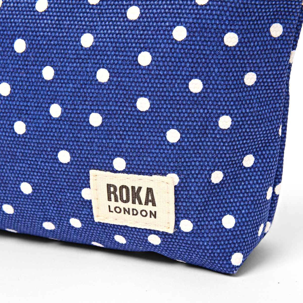 Maida Vale Pouch in Navy Polka