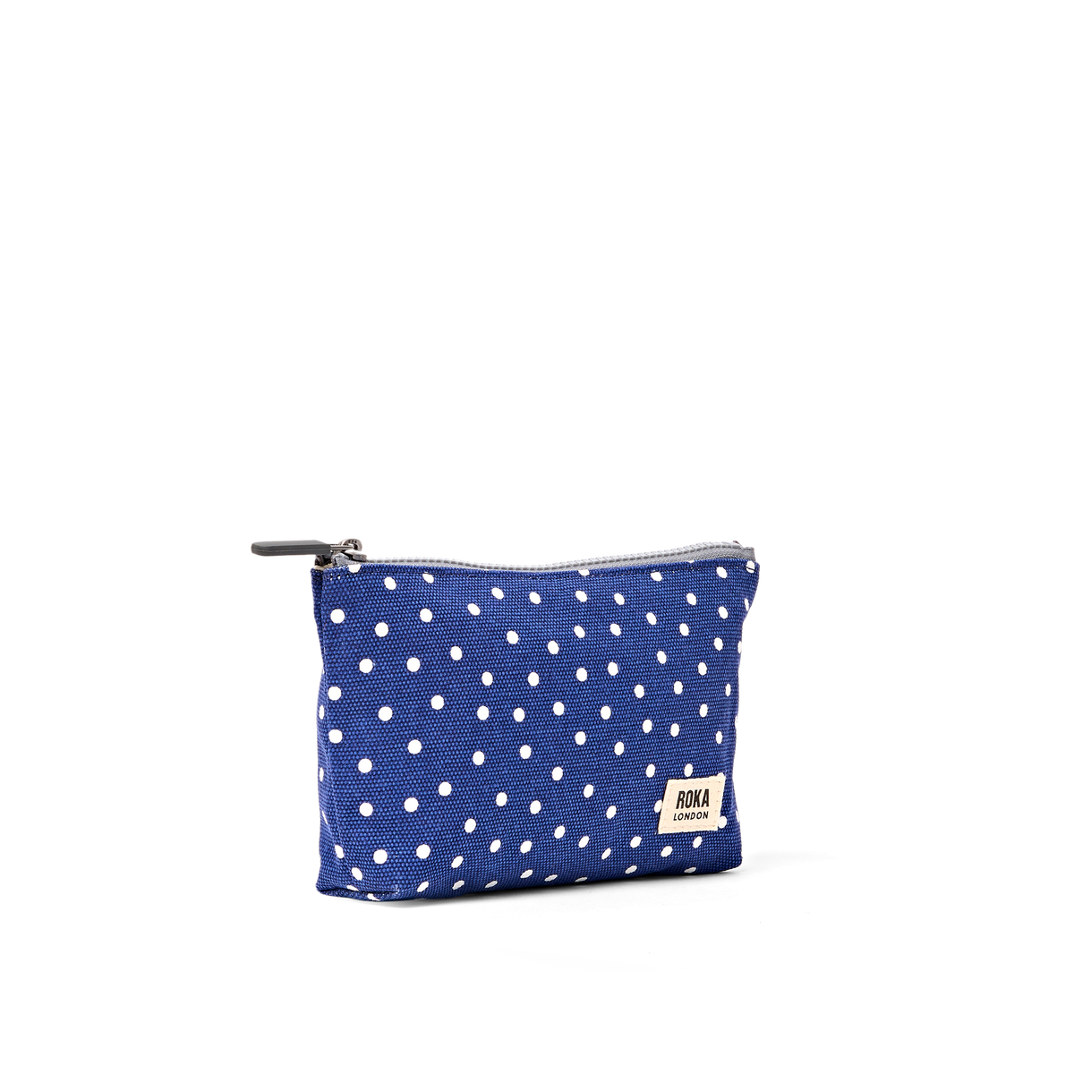 Maida Vale Pouch in Navy Polka