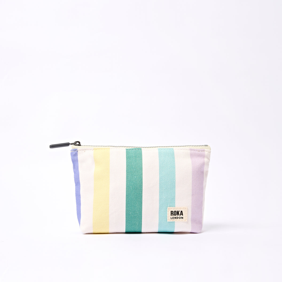 Maida Vale Pouch in Pastel Multi Stripe