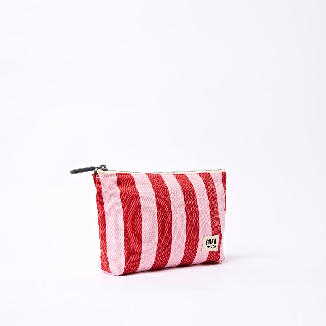 Maida Vale Pouch in Strawberry Stripe