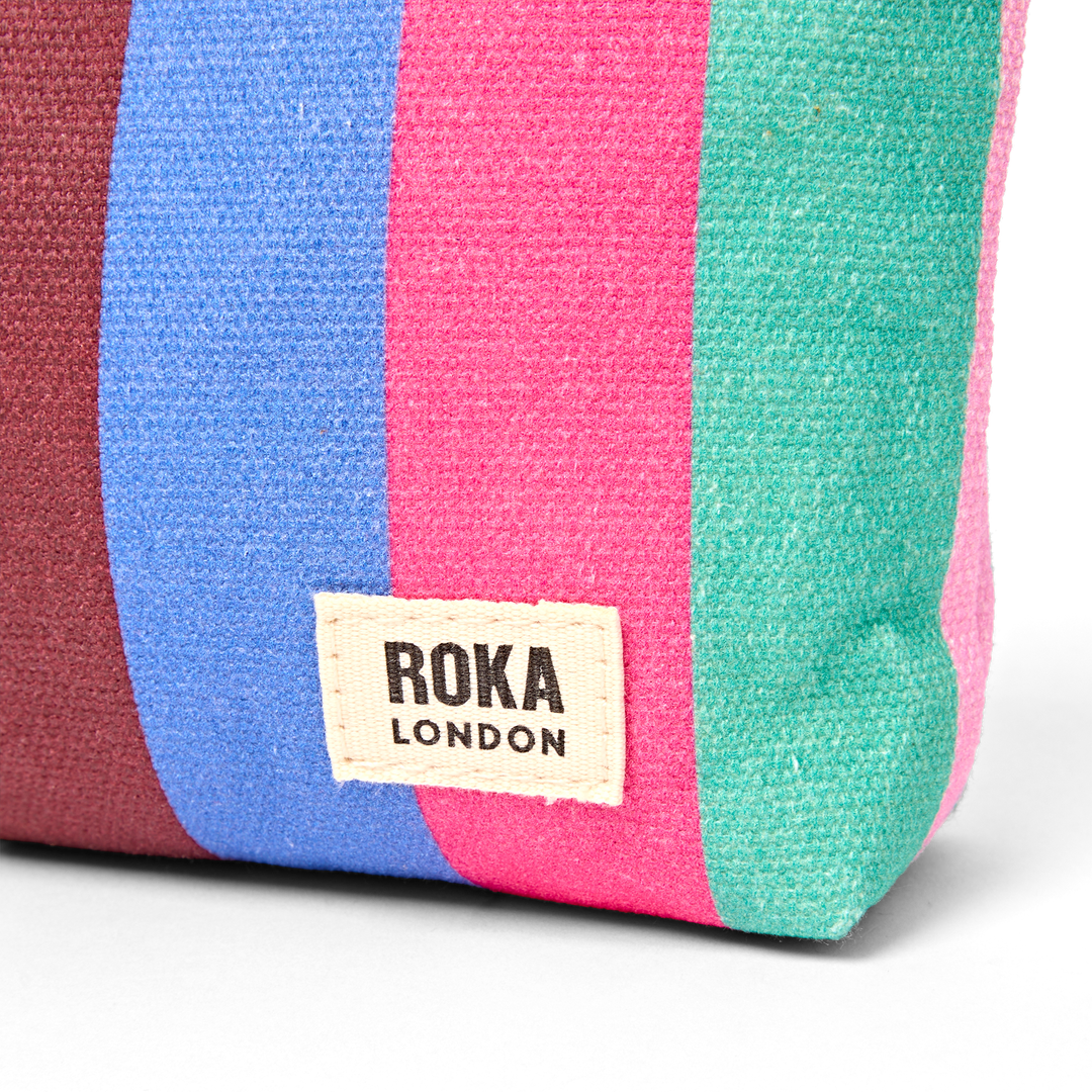 Maida Vale Pouch in Wide Stripe Multi