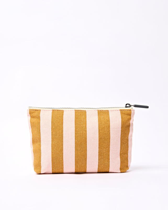 Maida Vale Pouch in Rose Gold Stripe