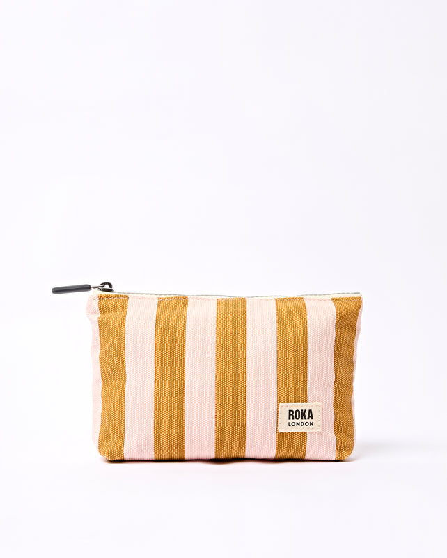Maida Vale Pouch in Rose Gold Stripe