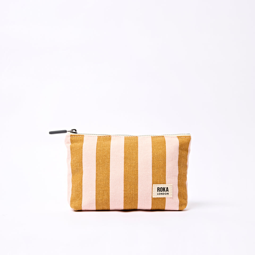 Maida Vale Pouch in Rose Gold Stripe