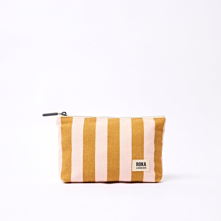 Maida Vale Pouch in Rose Gold Stripe