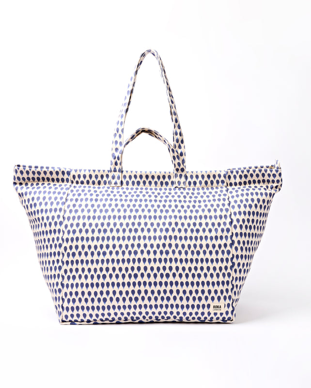 Marylebone Tote Bag in Denim Rain Indigo