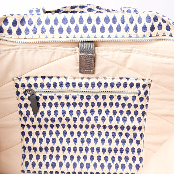 Marylebone Tote Bag in Denim Rain Indigo