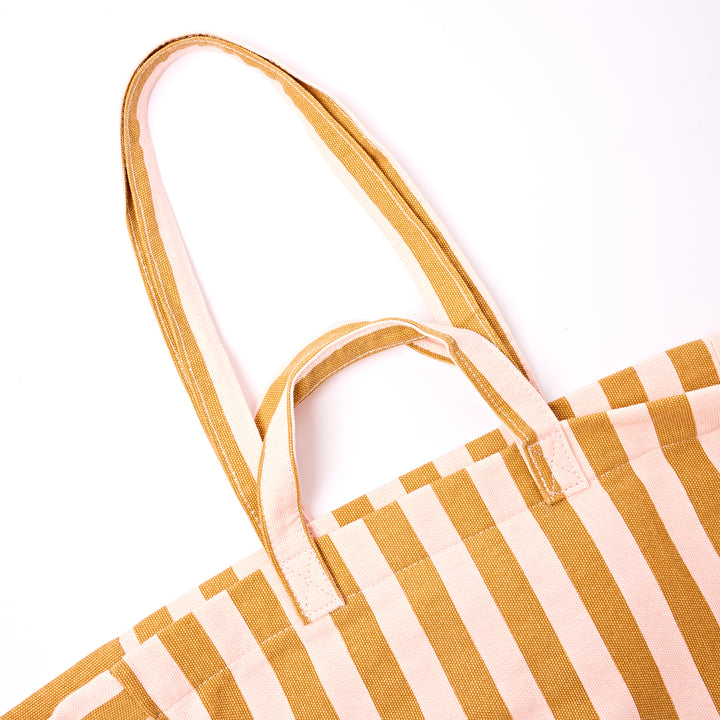 Marylebone Tote Bag in Rose Gold Stripe