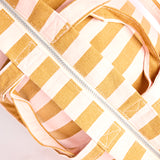 Marylebone Tote Bag in Rose Gold Stripe