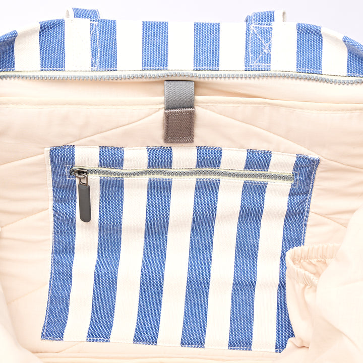 Marylebone Tote Bag in Denim Stripe