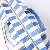 Marylebone Tote Bag in Denim Stripe