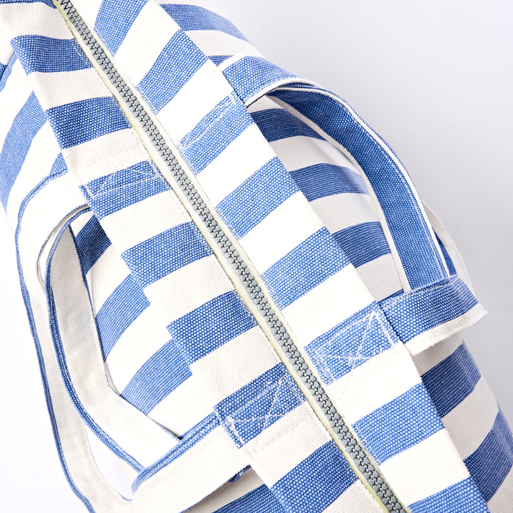 Marylebone Tote Bag in Denim Stripe