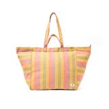 Marylebone Tote Bag in Faded Multi Stripe