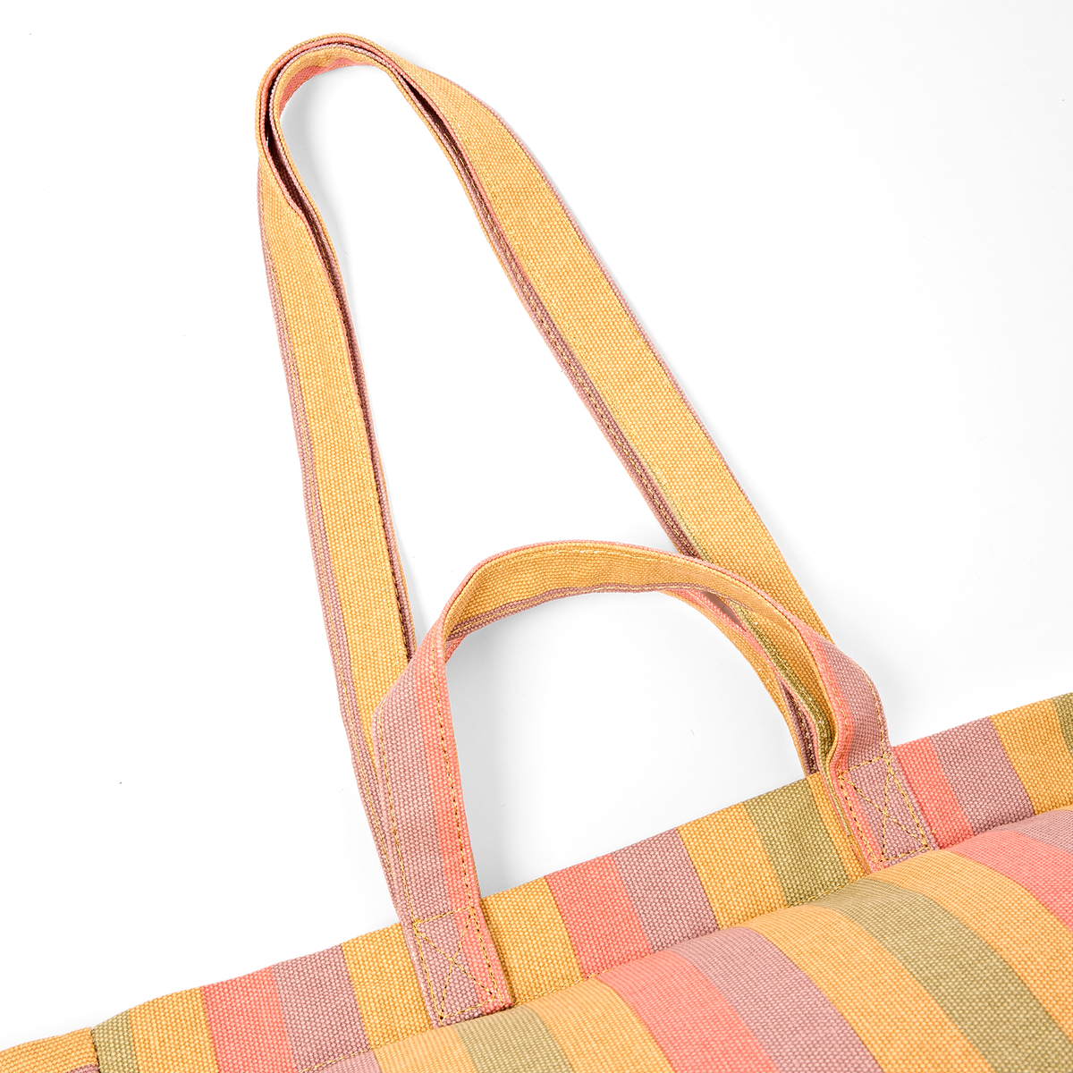 Marylebone Tote Bag in Faded Multi Stripe