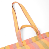 Marylebone Tote Bag in Faded Multi Stripe