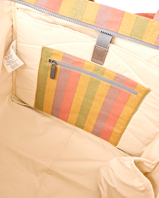 Marylebone Tote Bag in Faded Multi Stripe