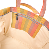 Marylebone Tote Bag in Faded Multi Stripe