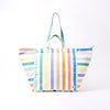 Marylebone Tote Bag in Pastel Multi Stripe