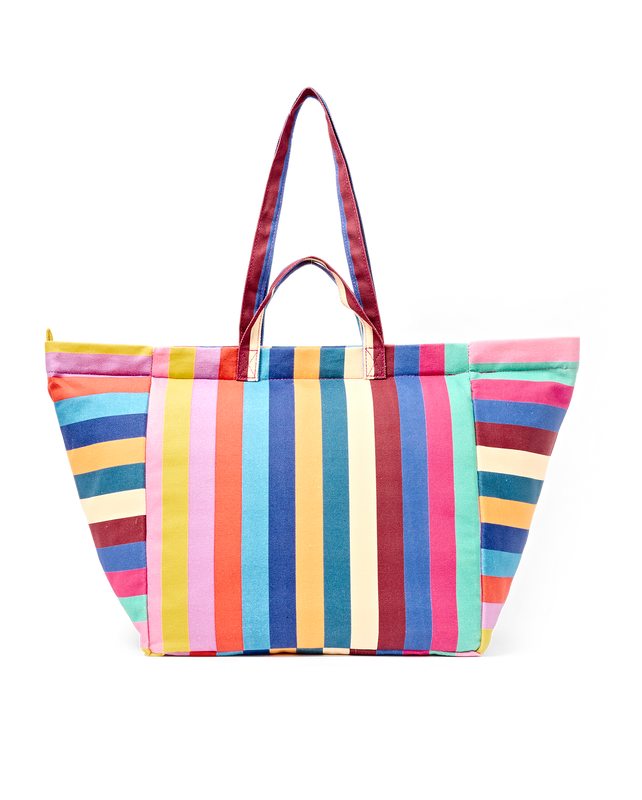 Marylebone Tote Bag in Wide Stripe Multi
