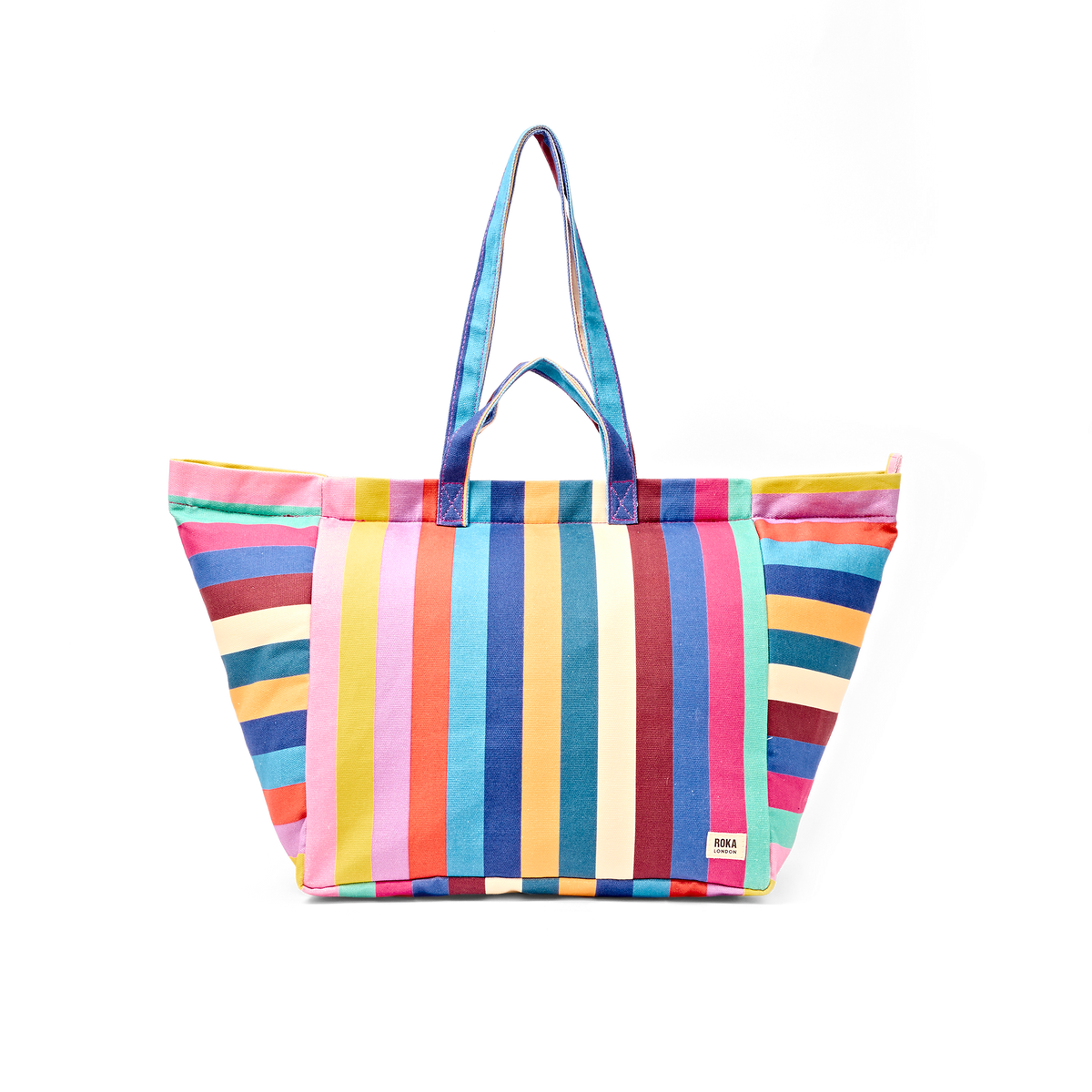 Marylebone Tote Bag in Wide Stripe Multi