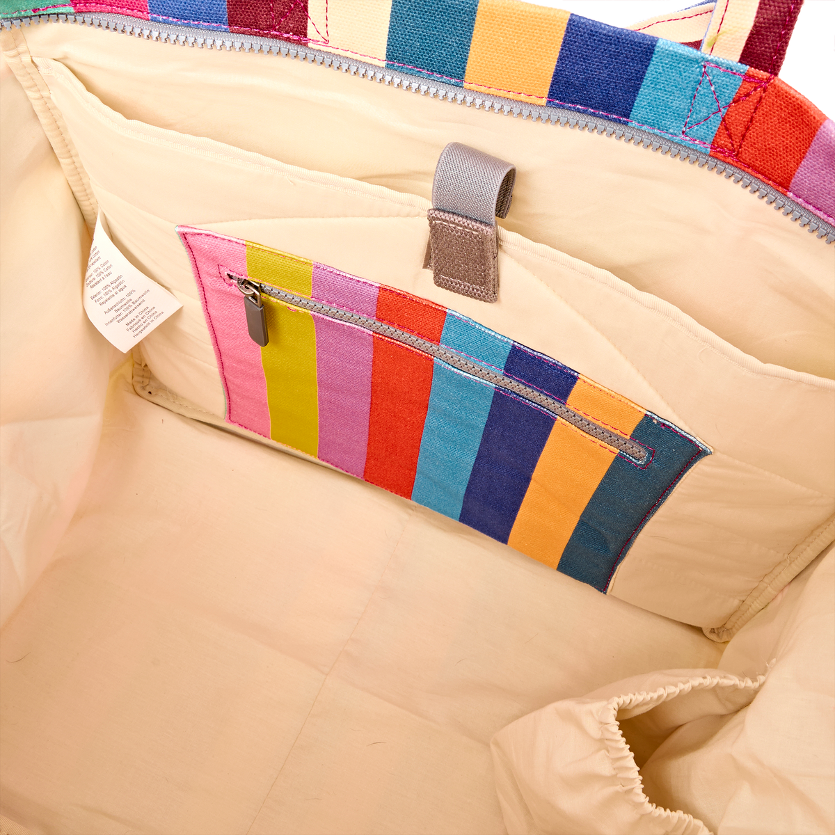 Marylebone Tote Bag in Wide Stripe Multi