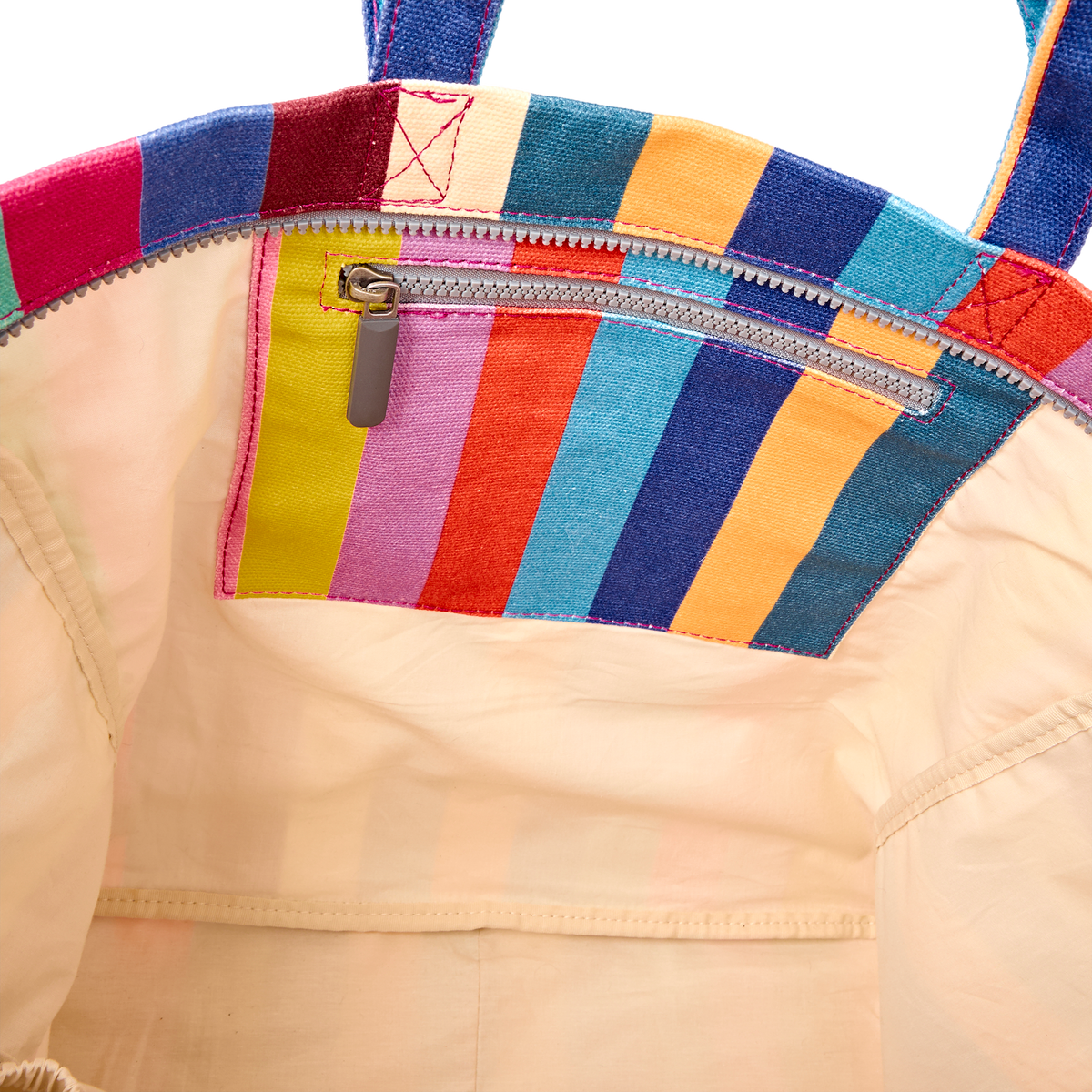 Marylebone Tote Bag in Wide Stripe Multi