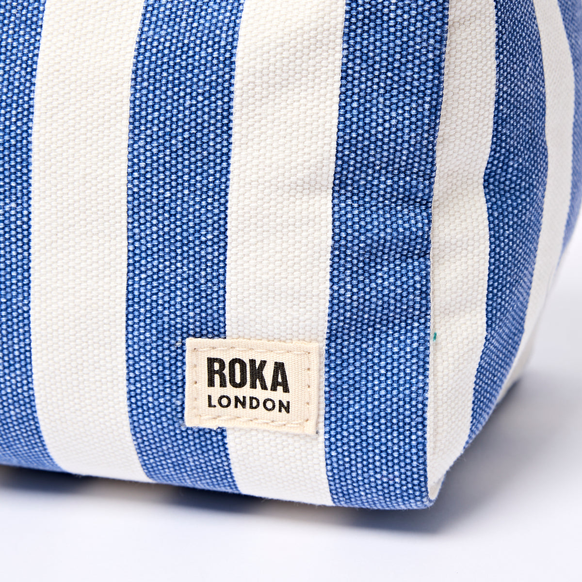 Maygrove Wash Bag in Denim Stripe