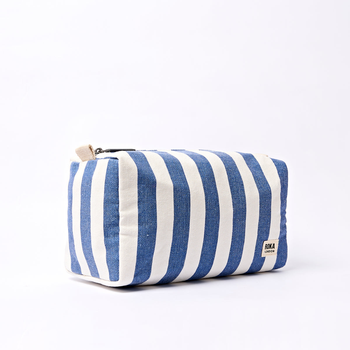 Maygrove Wash Bag in Denim Stripe