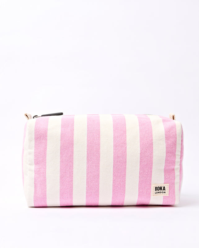 Maygrove Wash Bag in Sherbet Stripe