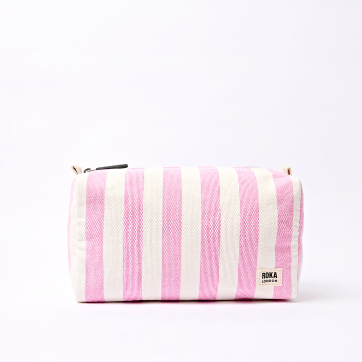 Mayfair Wash Bag in Sherbet Stripe