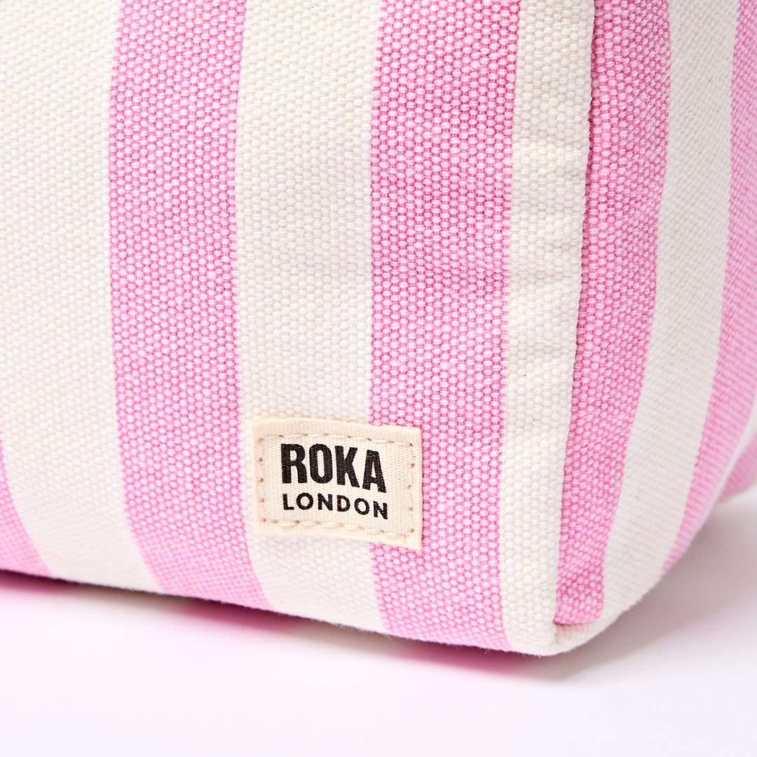 Mayfair Wash Bag in Sherbet Stripe