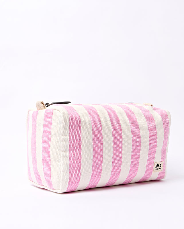 Maygrove Wash Bag in Sherbet Stripe