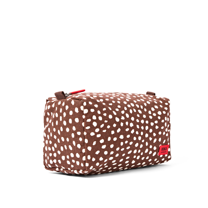 Maygrove Wash Bag in Brown Spot