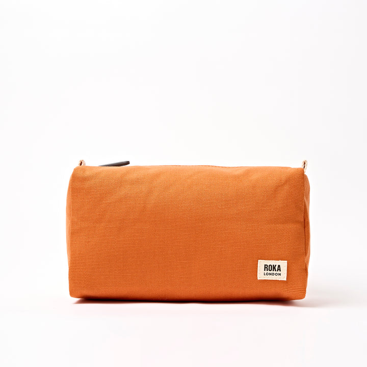 Mayfair Wash Bag in Burnt Orange