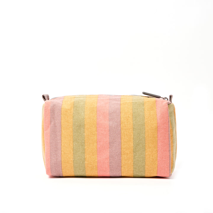 Mayfair Wash Bag in Faded Multi Stripe