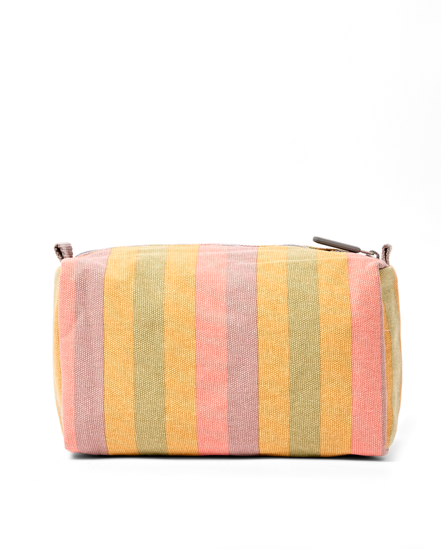 Maygrove Wash Bag in Faded Multi Stripe