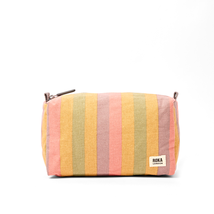 Maygrove Wash Bag in Faded Multi Stripe