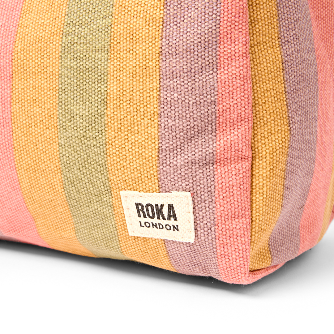 Maygrove Wash Bag in Faded Multi Stripe