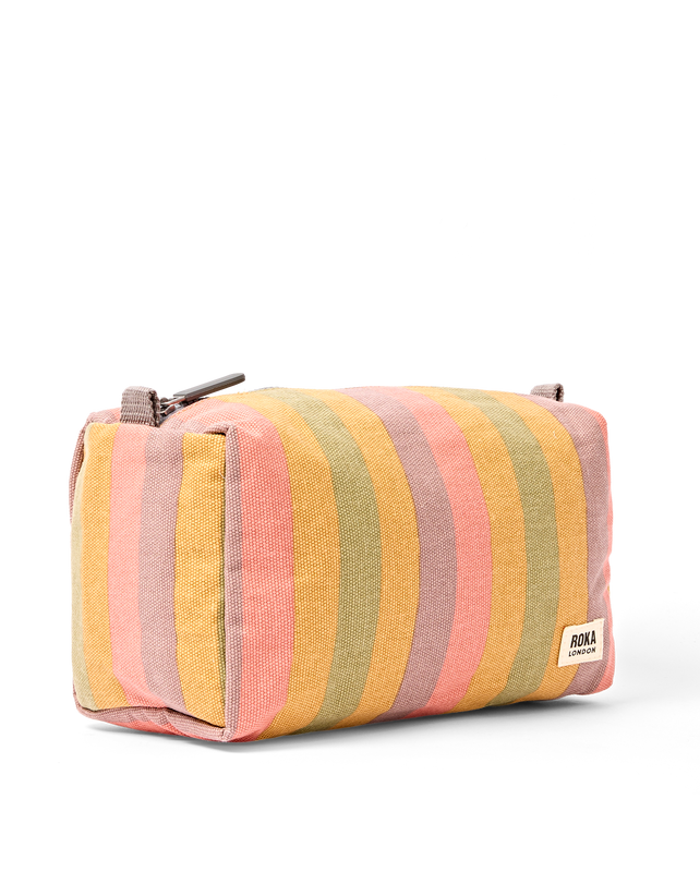 Maygrove Wash Bag in Faded Multi Stripe
