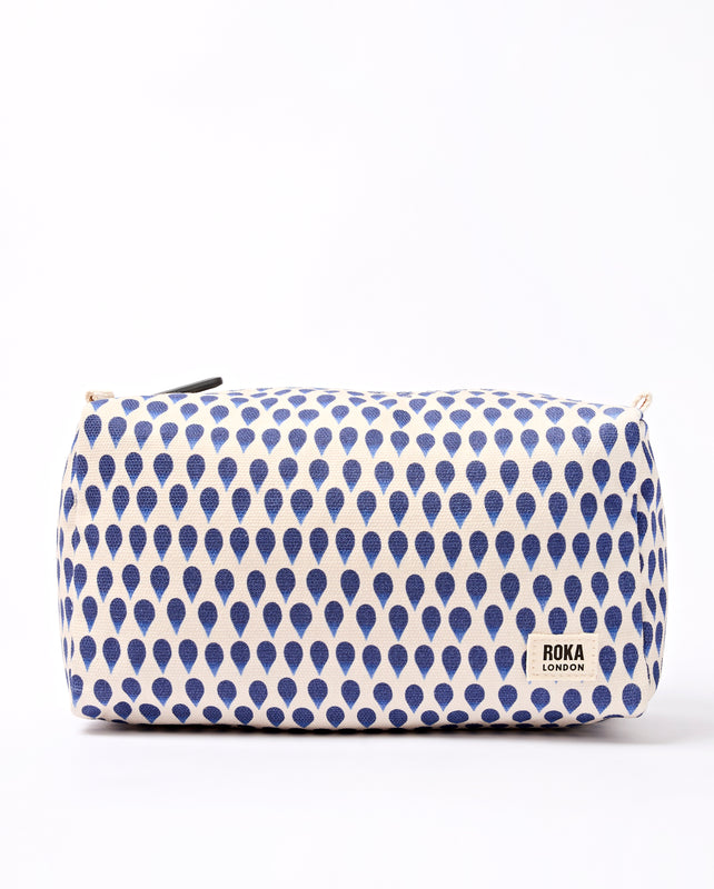 Maygrove Wash Bag in Denim Rain Indigo