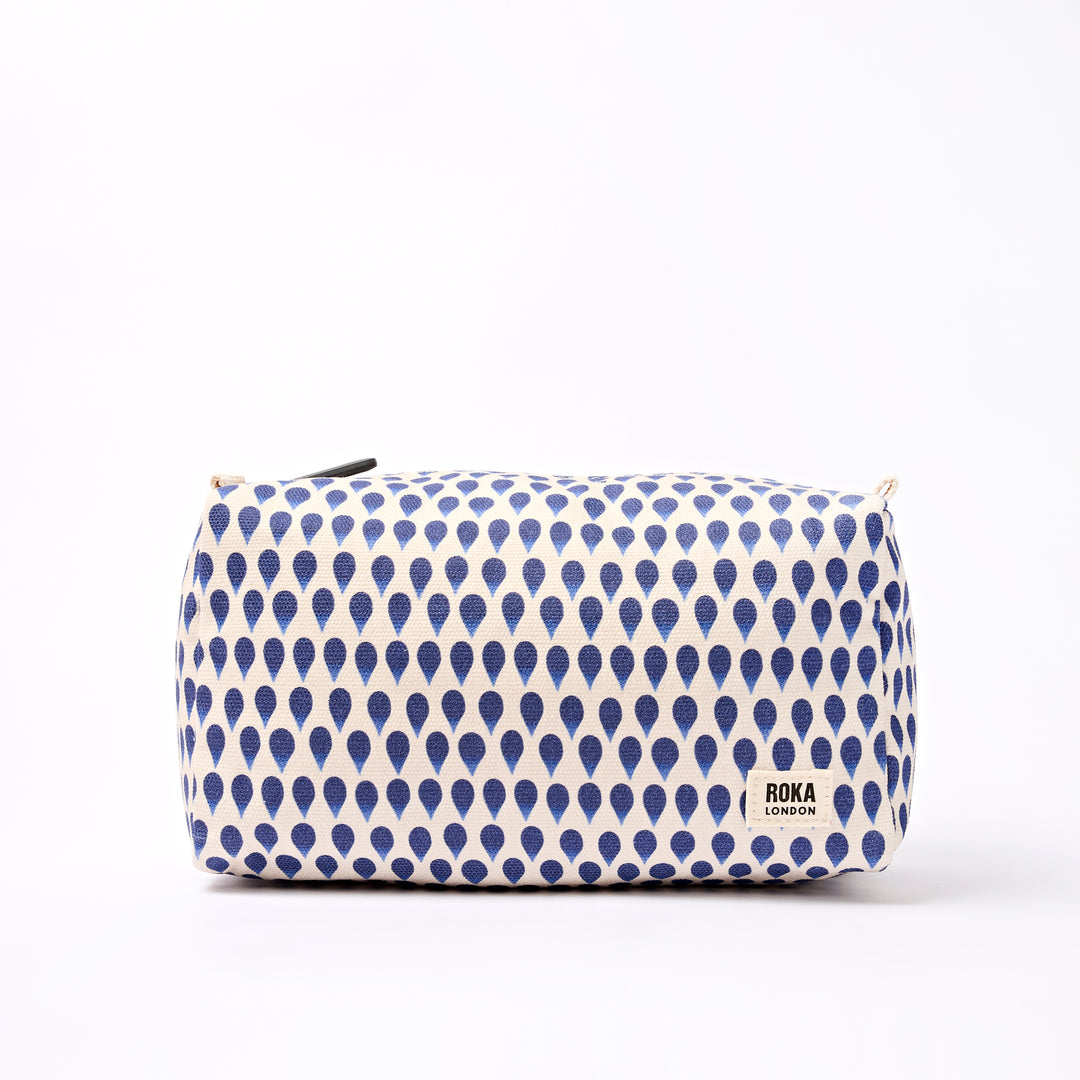 Mayfair Wash Bag in Denim Rain Indigo