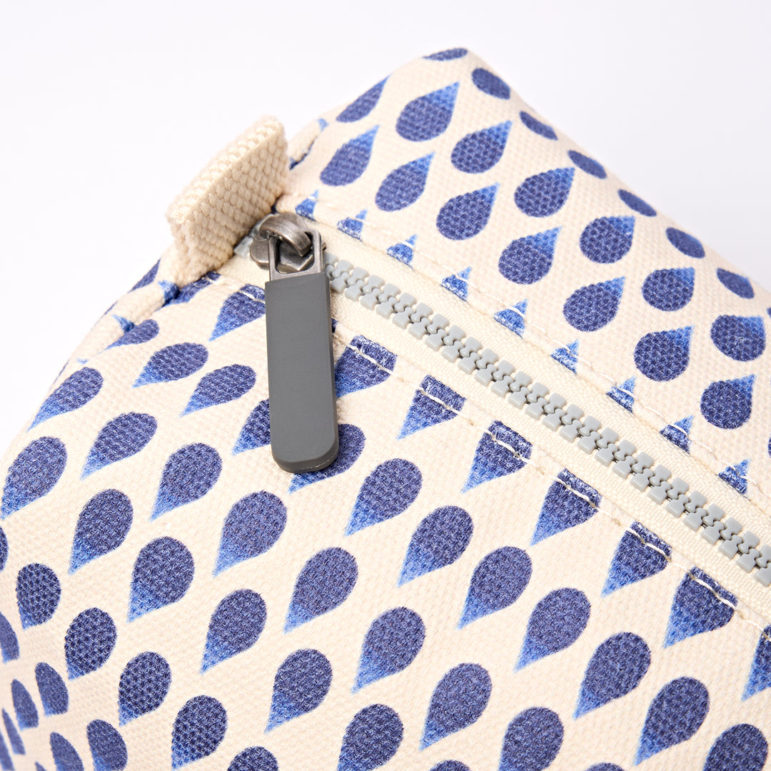 Mayfair Wash Bag in Denim Rain Indigo