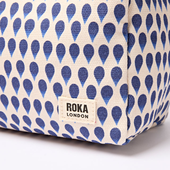 Mayfair Wash Bag in Denim Rain Indigo